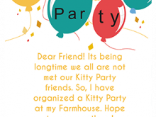 47 Free Printable Invitation Card Format For Kitty Party Photo for Invitation Card Format For Kitty Party