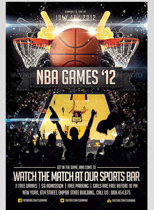 47 Online Basketball Game Flyer Template in Word with Basketball Game Flyer Template
