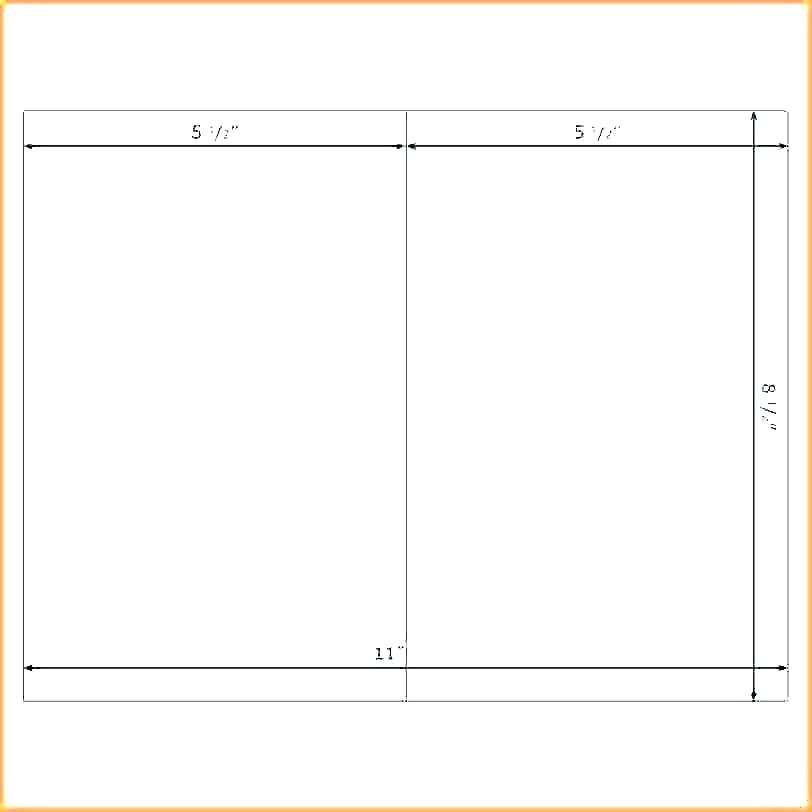 Blank Quarter Fold Card Template