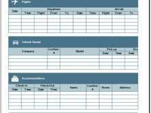 47 Online Travel Agenda Template Excel For Free by Travel Agenda Template Excel