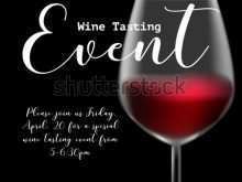47 Printable Wine Tasting Event Flyer Template Free with Wine Tasting Event Flyer Template Free