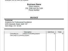 47 Report Basic Consulting Invoice Template for Ms Word for Basic Consulting Invoice Template
