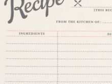47 Report Recipe Card Template You Can Type On For Free by Recipe Card Template You Can Type On