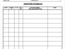 47 Standard One Line Production Schedule Template Layouts for One Line Production Schedule Template