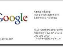 47 The Best Google Name Card Template Formating for Google Name Card Template