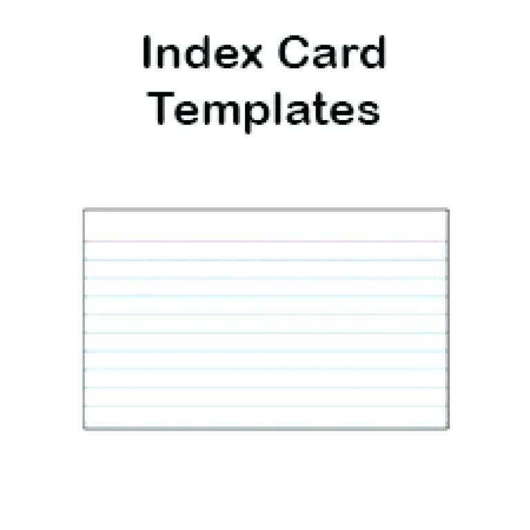 47 The Best Note Card Template In Word for Ms Word by Note Card Template In Word