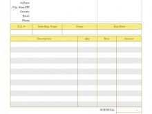 Building Construction Invoice Template