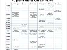 47 Visiting Yoga Class Schedule Template Templates for Yoga Class Schedule Template