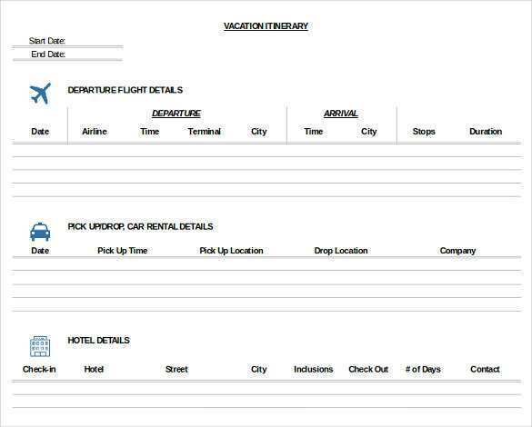 48 Blank Travel Agenda Template Free For Free for Travel Agenda Template Free