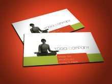 48 Business Card Template Yoga PSD File with Business Card Template Yoga