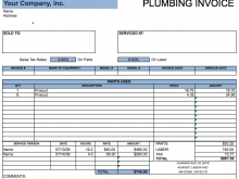 48 Create Plumbing Company Invoice Template Templates by Plumbing Company Invoice Template