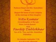 Wedding Invitation Card Template Hindu