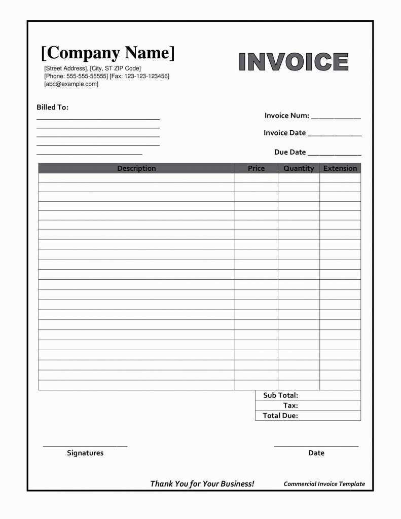 Doctors Invoice Template