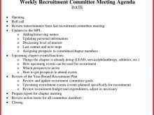 48 Creative Recruitment Meeting Agenda Template For Free by Recruitment Meeting Agenda Template