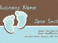 48 Customize Baby Name Card Template For Free by Baby Name Card Template