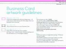 Business Card Template Bleed