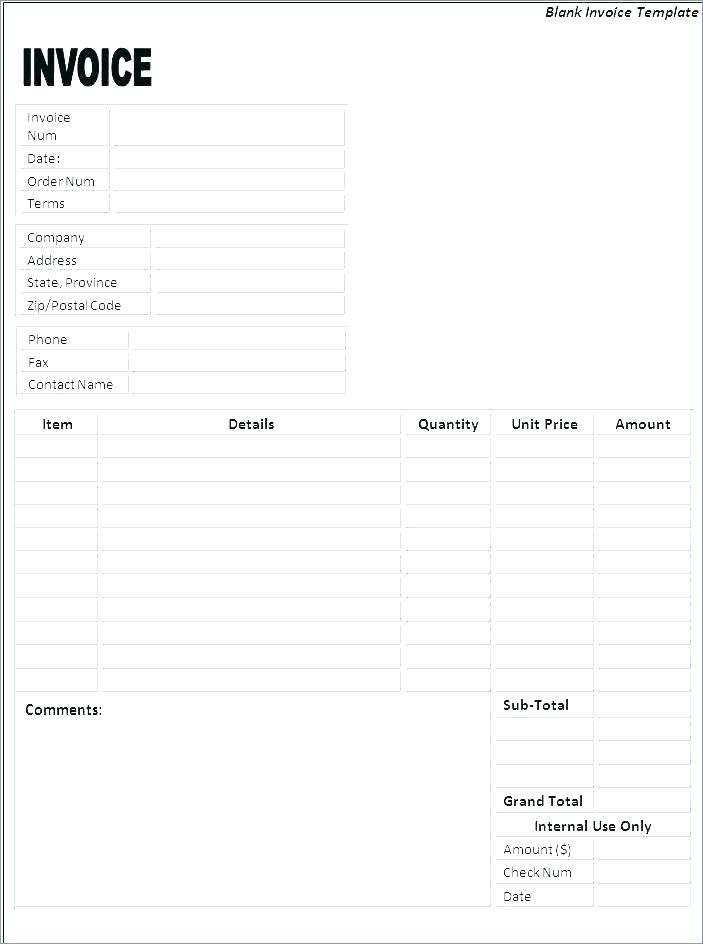 self employed printable invoice template