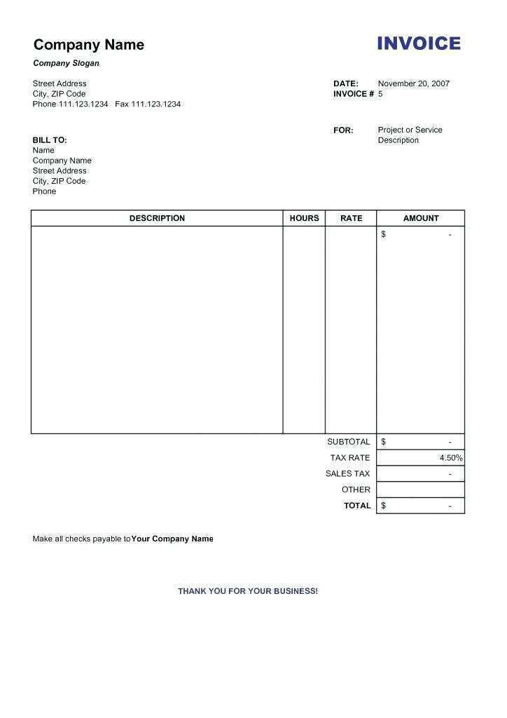 48 Format Company Tax Invoice Template in Photoshop for Company Tax Invoice Template
