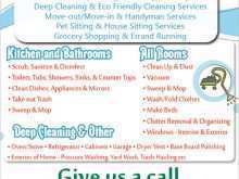 48 Format House Cleaning Services Flyer Templates in Photoshop with House Cleaning Services Flyer Templates