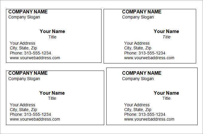 48 Free Printable Business Card Template Microsoft Word 2013 with Business Card Template Microsoft Word 2013