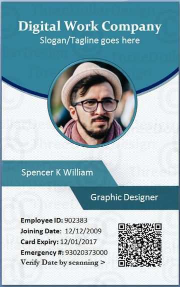 Id Card Template For Microsoft Word