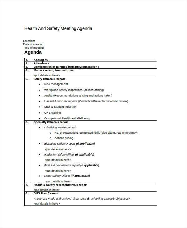 Ms Agenda Template from legaldbol.com