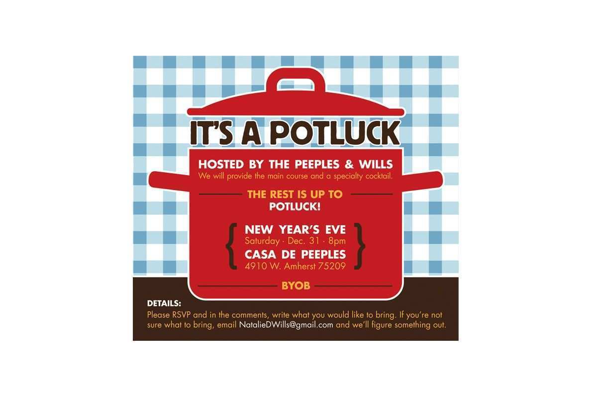 48 How To Create Potluck Flyer Template Free Now by Potluck Flyer Template Free