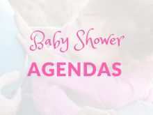 48 Online Agenda Template For Baby Shower PSD File for Agenda Template For Baby Shower