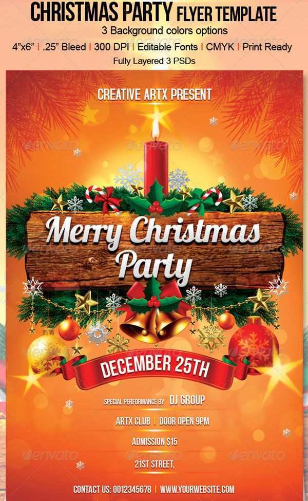 48 Online Free Christmas Flyer Templates Psd in Photoshop for Free Christmas Flyer Templates Psd