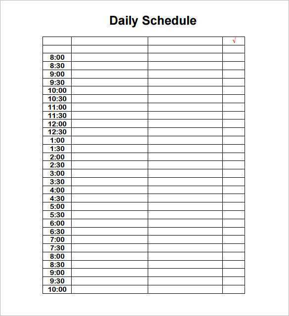 48 Online Sample Daily Agenda Template for Ms Word with Sample Daily Agenda Template