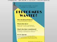 48 Online School Talent Show Flyer Template Maker for School Talent Show Flyer Template