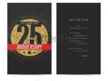 48 Printable 25Th Birthday Card Template With Stunning Design by 25Th Birthday Card Template