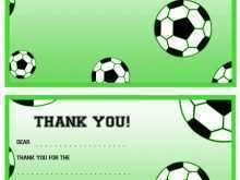 48 Printable Soccer Thank You Card Template For Free for Soccer Thank You Card Template