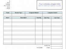 48 Report Invoice Template For Services Templates with Invoice Template For Services