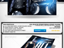 48 Standard All Black Everything Party Flyer Template Templates for All Black Everything Party Flyer Template