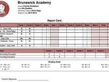 Report Card Template For Secondary School