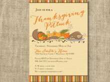 48 Standard Thanksgiving Potluck Flyer Template Free For Free with Thanksgiving Potluck Flyer Template Free