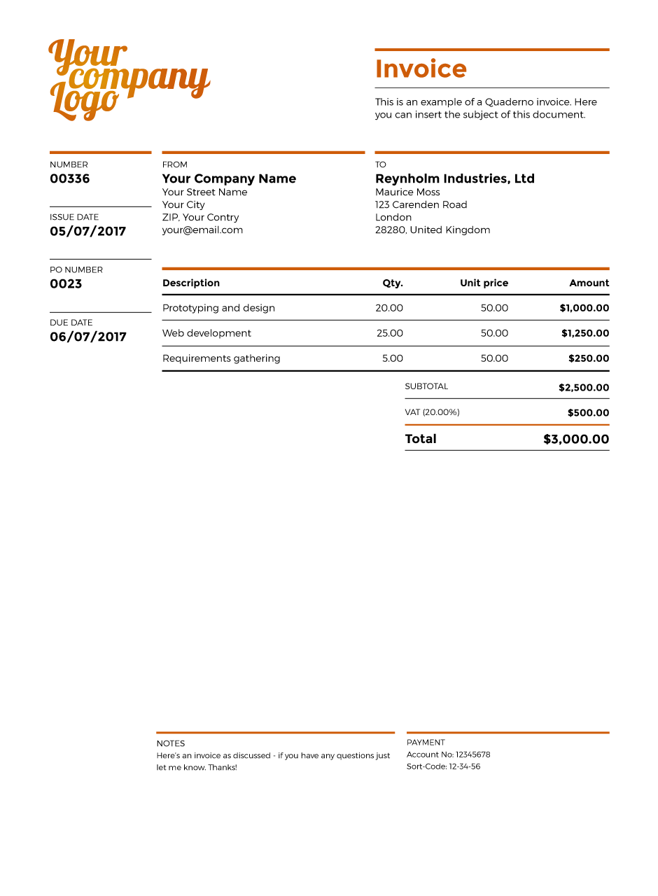 48 Standard Vat Invoice Format Uk Layouts with Vat Invoice Format Uk ...