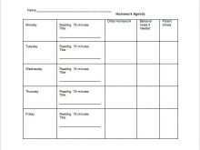 48 Standard Weekly Homework Agenda Template Formating with Weekly Homework Agenda Template