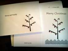 Bi Fold Christmas Card Template