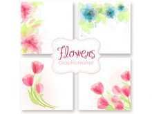 48 Visiting Flower Card Design Template in Photoshop with Flower Card Design Template