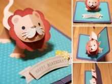 48 Visiting Lion Pop Up Card Template in Word by Lion Pop Up Card Template