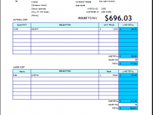 Repair Invoice Template Excel