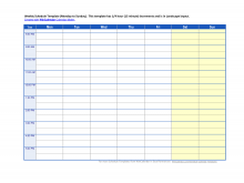 49 Best Hourly Class Schedule Template for Ms Word by Hourly Class Schedule Template