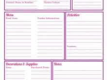 49 Blank Birthday Party Agenda Template in Photoshop for Birthday Party Agenda Template