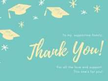 49 Blank Thank You Card Template For Graduation With Stunning Design by Thank You Card Template For Graduation