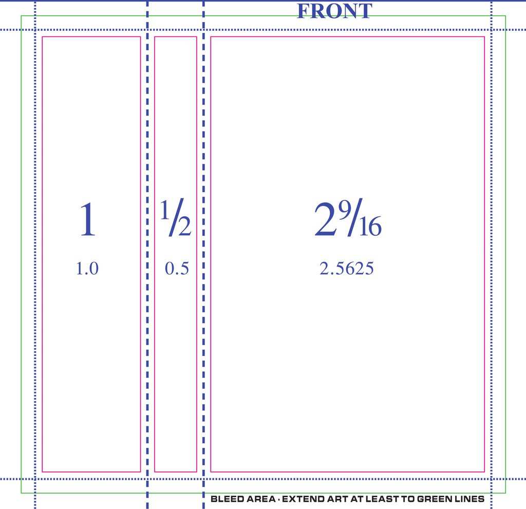 3 Panel J Card Template