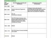49 Creating Production Schedule Template Film Download with Production Schedule Template Film