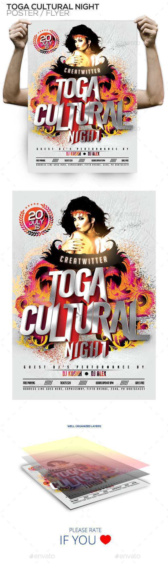49 Creating Toga Party Flyer Template Download with Toga Party Flyer Template