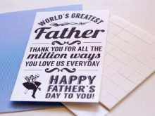 49 Creative First Father S Day Card Template Download with First Father S Day Card Template